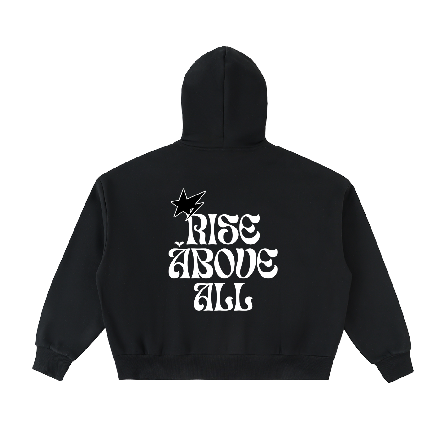 Premium Rise Fleeced Full-Zip Boxy Hoodie