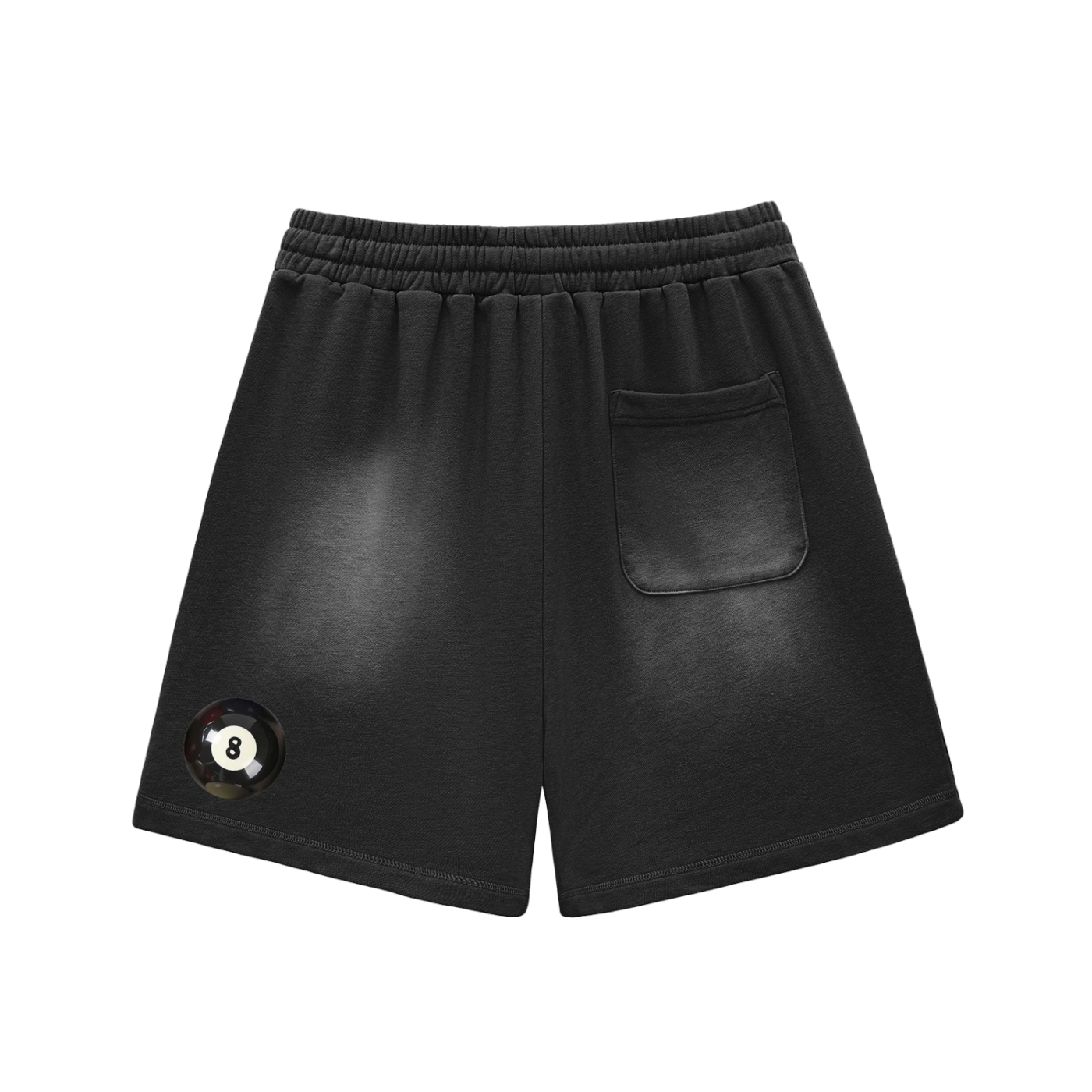 Classic Sun Fade Raw Edge Cotton Shorts