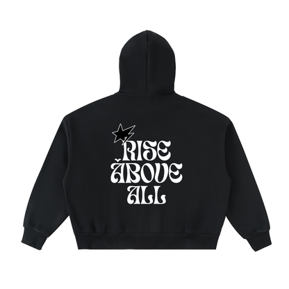 Premium Rise Fleeced Full-Zip Boxy Hoodie