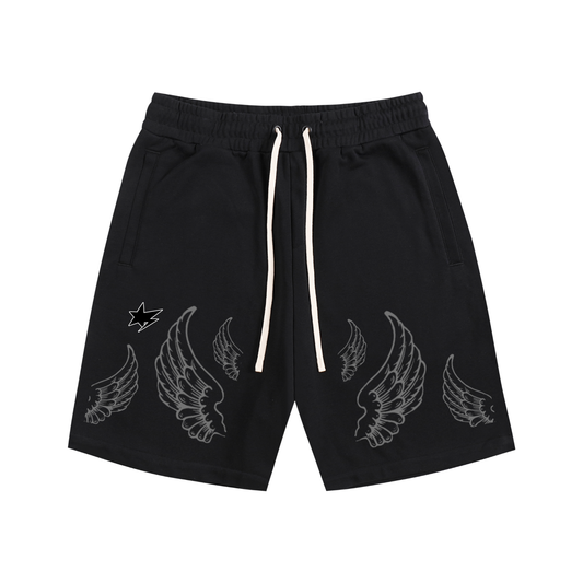 Winged Essential Cotton Shorts
